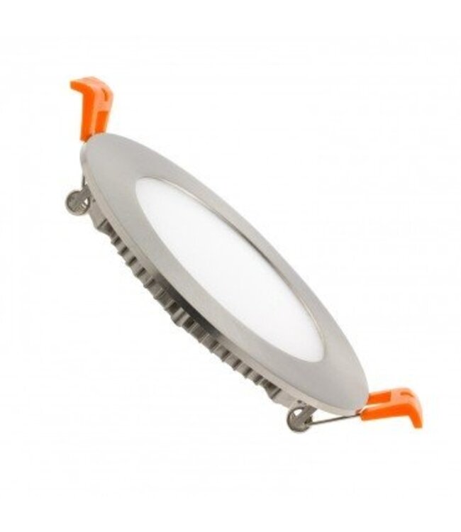 Spot grijs inbouw LED 6W rond zaagmaat 110mm