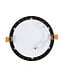 Panneau LED noir rond 18W diamètre 225 mm dimmable