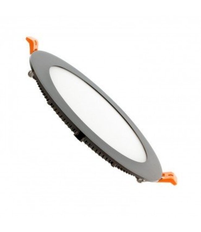 Panneau LED noir rond 18W diamètre 225 mm dimmable