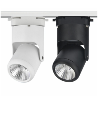 Plafondspot rail 10W LED wit of zwart dimbaar