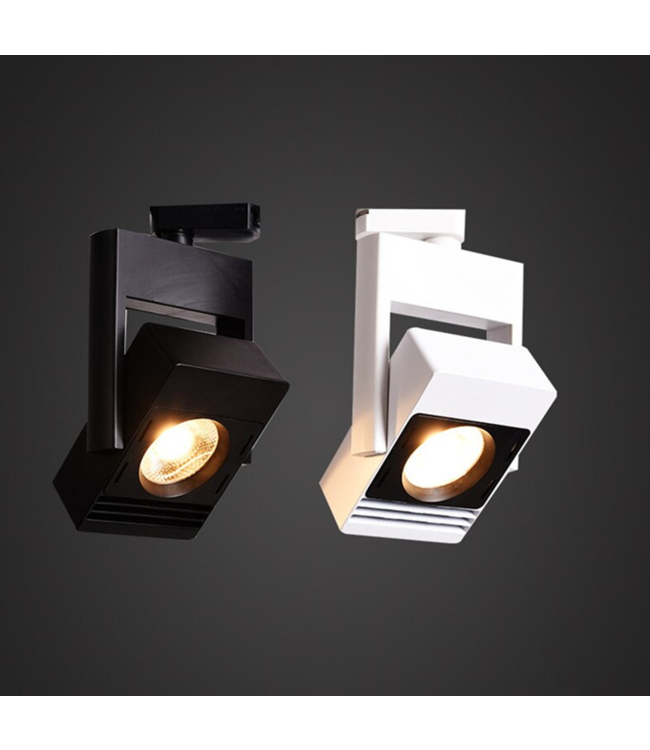 Spot railverlichting LED 30W wit of zwart