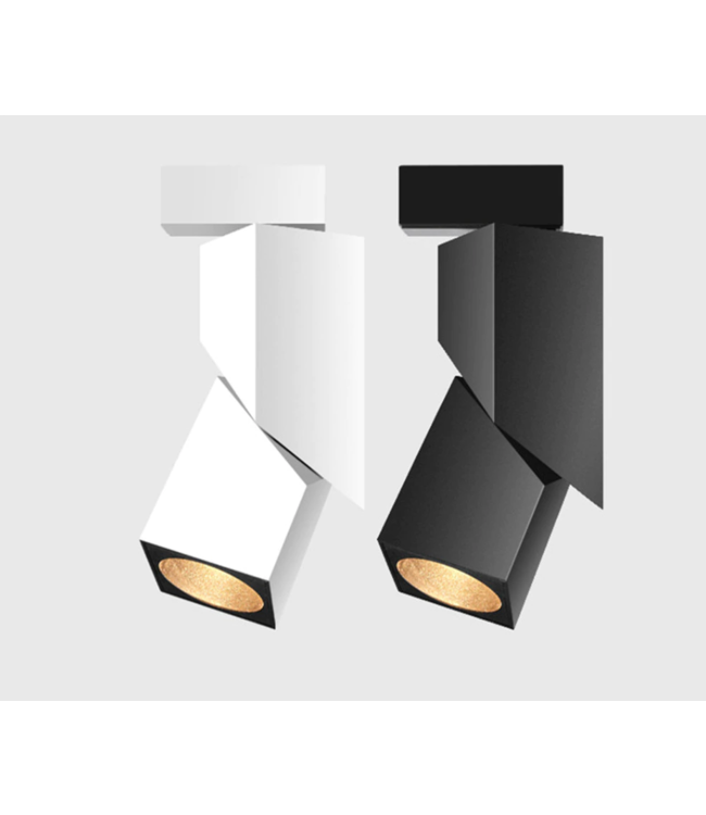 Verlichting rail spot 7W LED wit of zwart