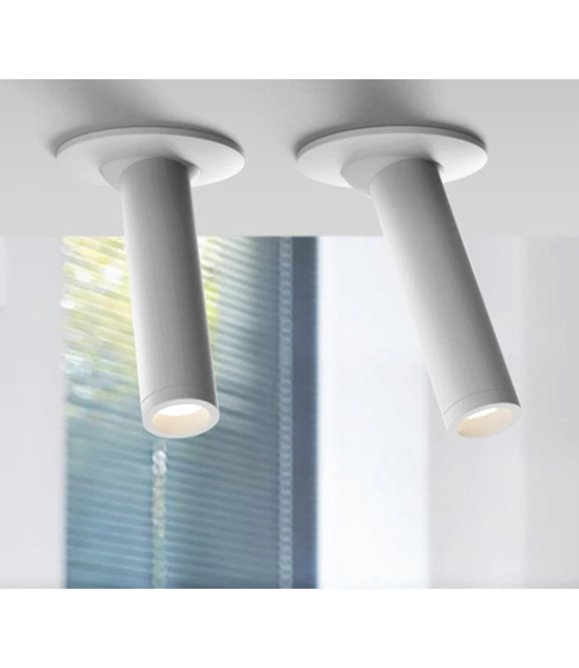 Spot plafond tube LED 7W 10, 20 ou 30 cm blanc ou noir