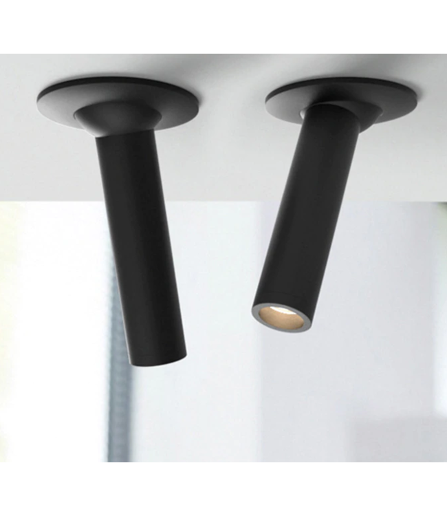 Cilinder spot 10, 20 of 30 cm LED 7W wit of zwart