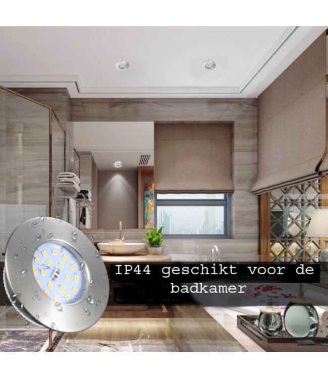 Spot encastrable salle de bain extra plat IP44 5W blanc ou gris faible profondeur