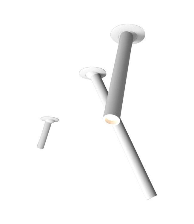 Spot plafond tube LED 7W 10, 20 ou 30 cm blanc ou noir