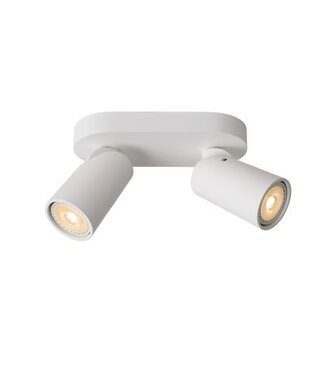 Duo spots plafond 2x5W LED dim to warm wit of zwart