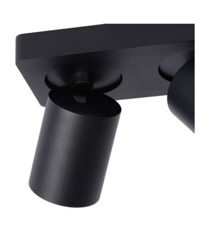 2 spots plafondlamp 2x5W LED dim to warm wit of zwart