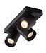 Plafondlamp met spots 3x5W LED dim to warm zwart of wit