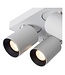 Plafonnier 4 spots LED orientables dim to warm blanc ou noir