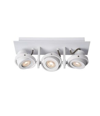 Plafonnier triple 3x5W LED dim to warm blanc ou gris