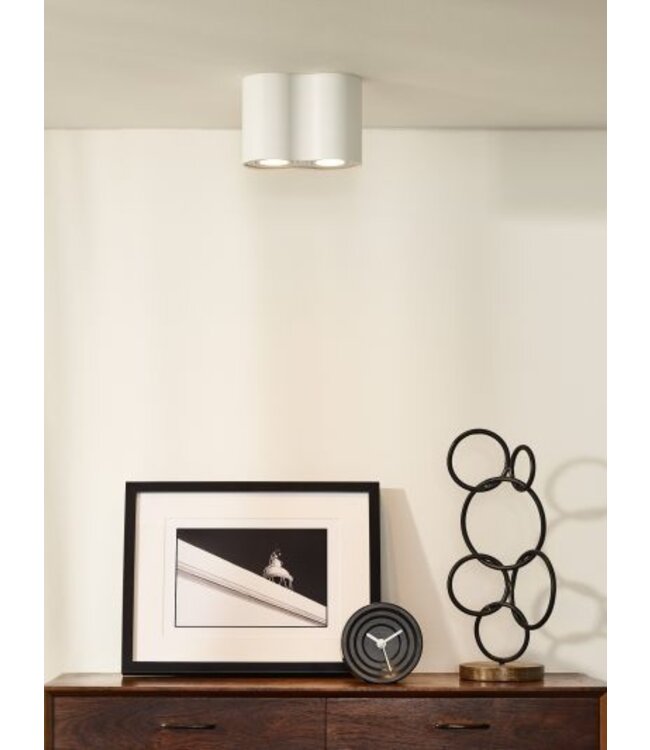 Plafondlamp hal 2xGU10 wit 230 V