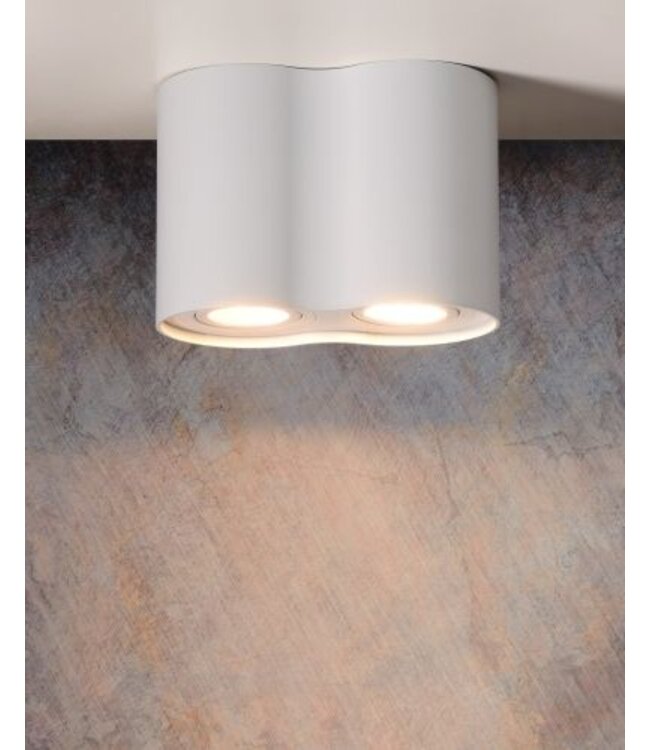 Plafondlamp hal 2xGU10 wit 230 V