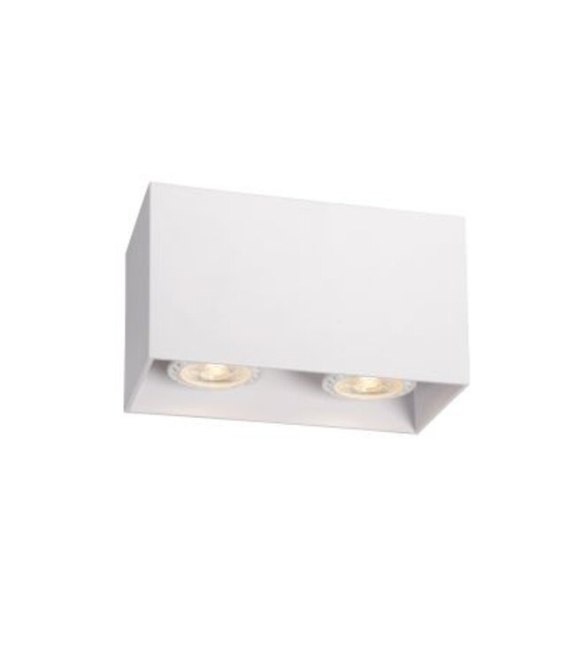 Spot plafond couloir 2xGU10 blanc ou noir