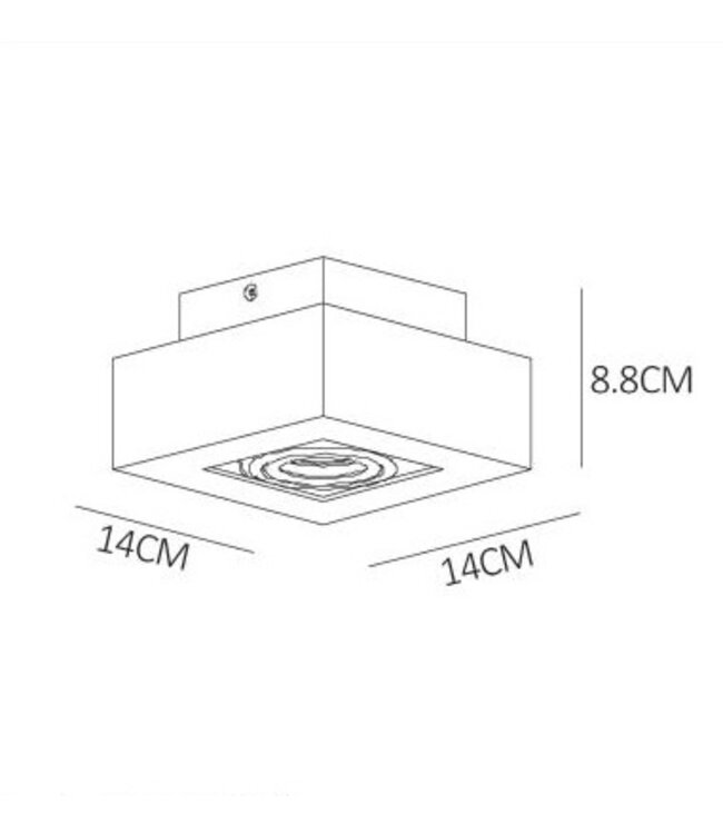Spot en saillie orientable 1x5W LED dim to warm blanc ou noir