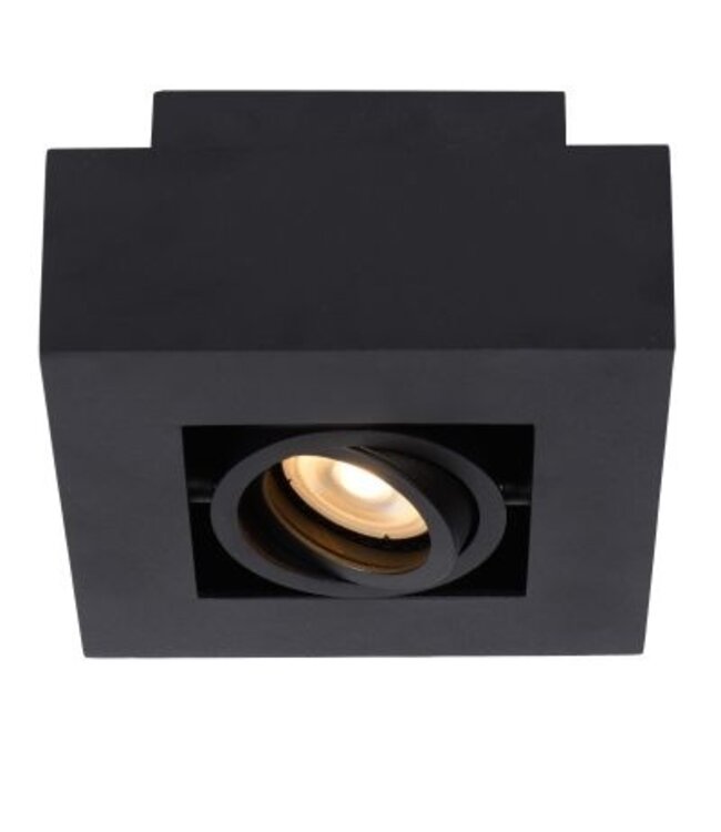 LED plafondspot 1x5W dim to warm zwart of wit zwart