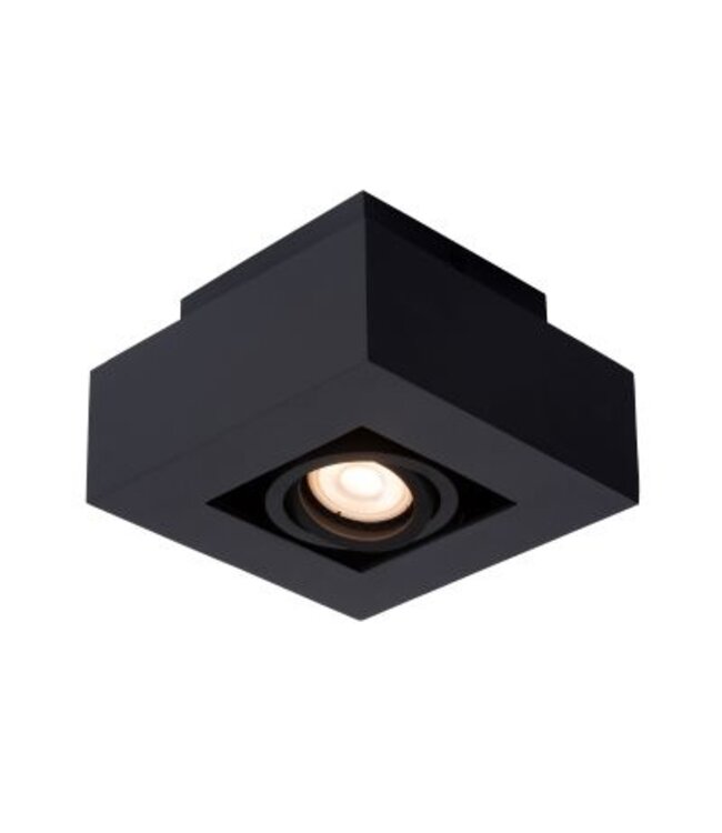 LED plafondspot 1x5W dim to warm zwart of wit zwart