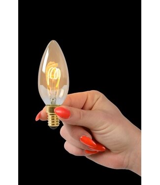 Ampoule bougie 3W LED ambre (2200 Kelvin) dimmable