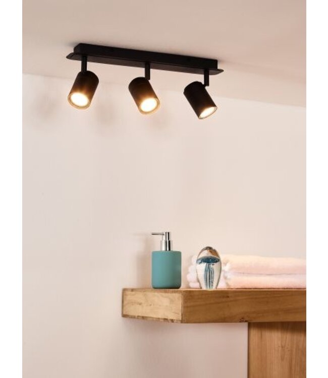 Badkamer spots opbouw 3x5W GU10 dimbaar, richtbaar