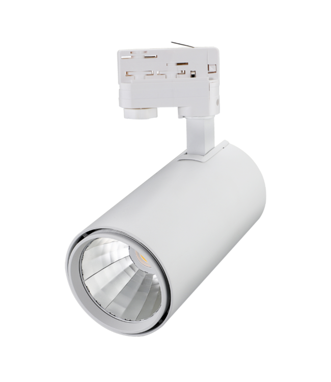 Spot sur rail LED triphasé 30W 4000 lumen noir, blanc