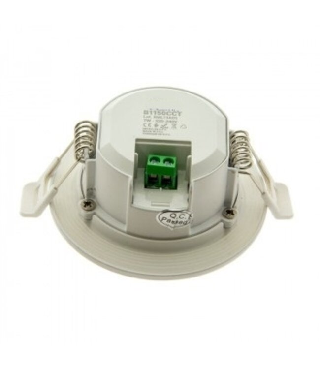 Spot salle de bain encastrable IP44 LED 7W CCT perçage 75mm