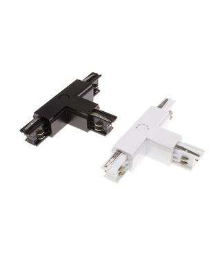 T-connector 3 fase wit of zwart