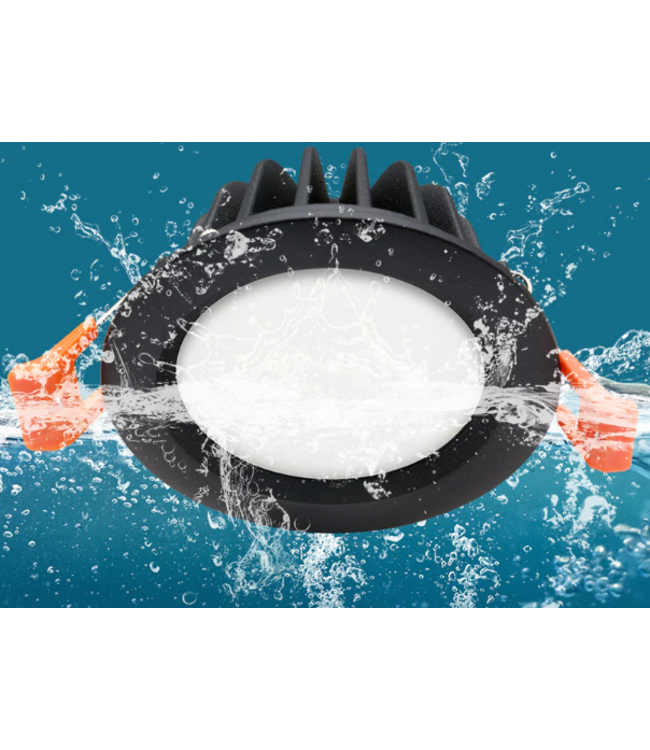 IP65 inbouwspot dimbaar 12W LED zaagmaat 95mm geen trafo nodig