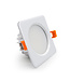 Spot LED extérieur encastrable IP65 blanc carré 12W diamètre 110 mm