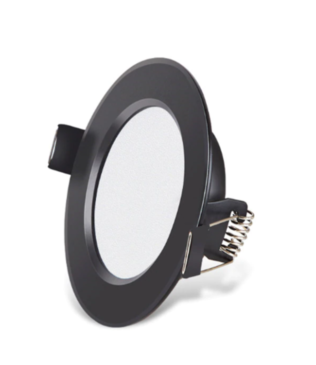 Spot LED encastrable faible profondeur 9W noir dimmable