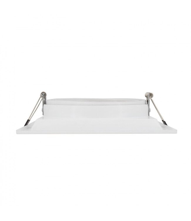 Inbouwspot AR111 GU10 vierkant zaagmaat 160x160mm wit of zwart