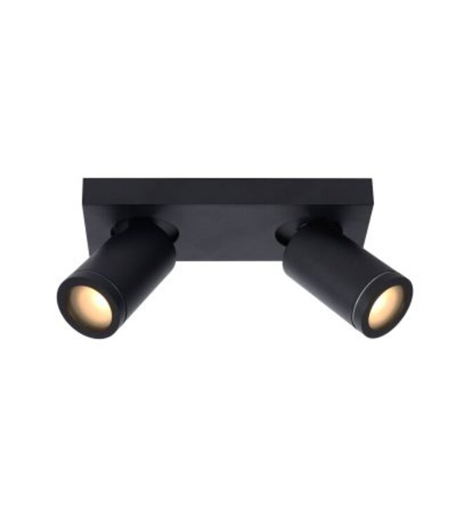 Plafonnier 2 spots LED blanc-noir ou noir 2x5W dim to warm - Ledspot-planet