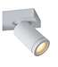 Plafonnier salle de bain 3 spots 3x5W LED GU10 blanc ou noir