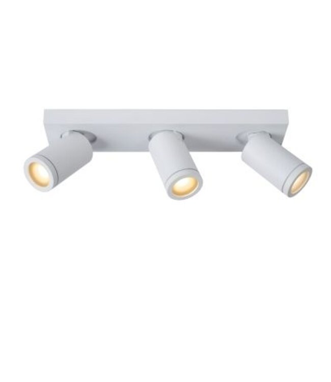Plafonnier salle de bain 3 spots 3x5W LED GU10 blanc ou noir