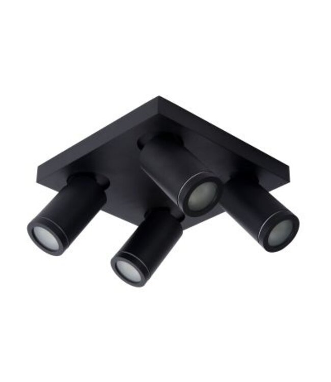 Badkamerlamp spots 4x5W LED GU10 dim to warm wit of zwart