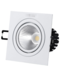 Spot encastrable ouverture 90mm 12W LED carré blanc dimmable