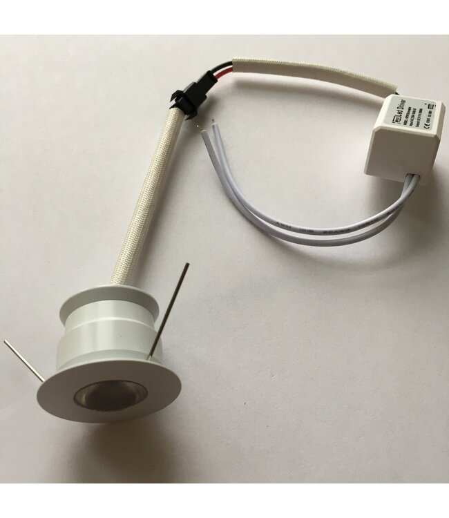 Spot LED petit diamètre blanc rond 4W dimmable scie 30mm