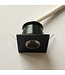 Spot encastrable petit diamètre noir carré LED 4W scie 30 mm