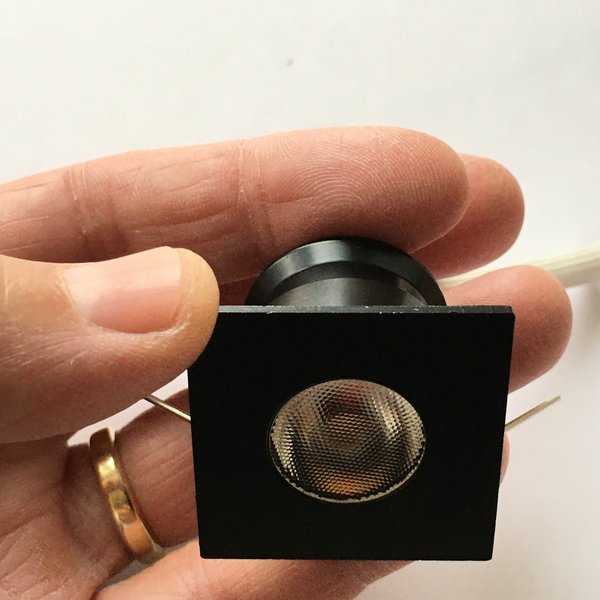 doolhof Van toepassing Leuren Inbouwspot vierkant zwart mini LED 4W 30mm zaagmaat - Ledspot-planet