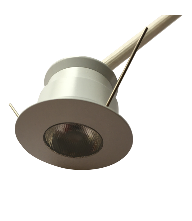 Spot LED petit diamètre blanc rond 4W dimmable scie 30mm