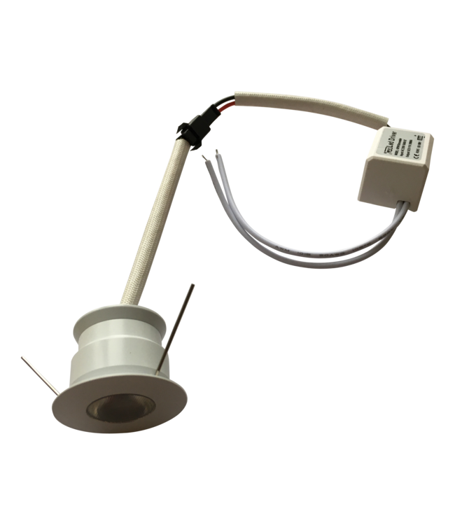 Spot LED petit diamètre blanc rond 4W dimmable scie 30mm