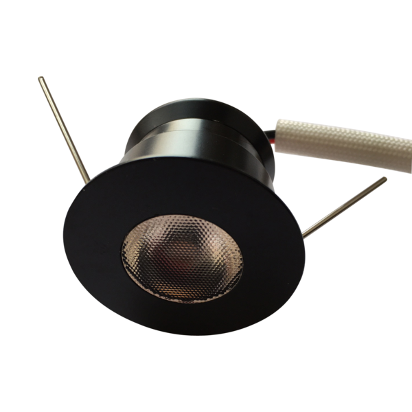 Slank Idool Afspraak Mini inbouwspot zwart LED 4W rond dimbaar zaagmaat 30mm - Ledspot-planet