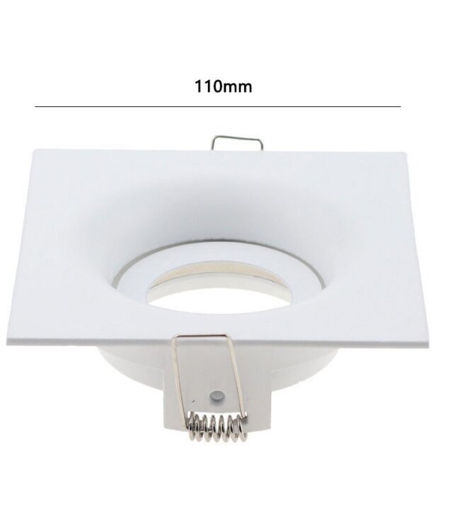 Spot encastré blanc GU10 design scie 95 mm