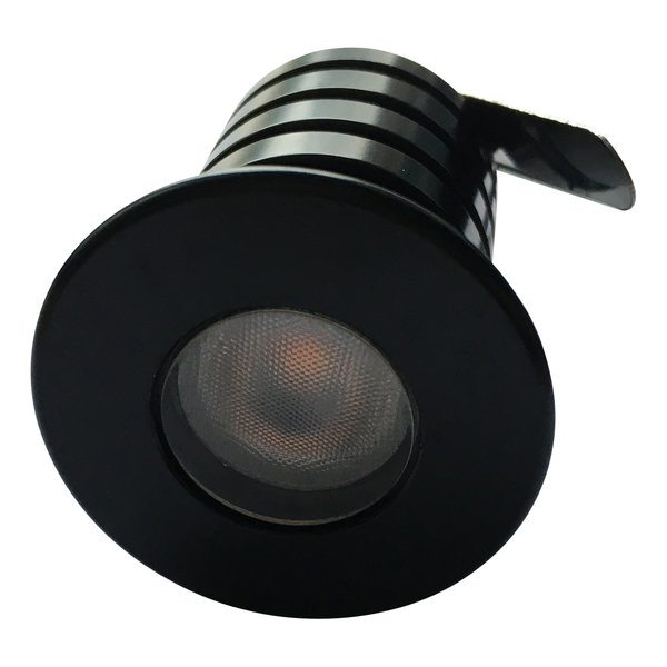 Specialiseren Beperking gastvrouw Mini LED spot 3W IP67 230V zonder trafo zwart - Ledspot-planet