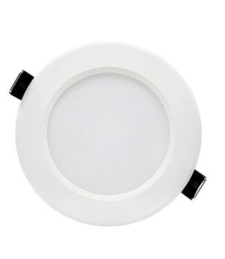 Spot rond LED encastré trou 75mm cadre paillettes lumière colorée