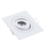 LED spot vierkant 60x60mm kleine zaagmaat 3W wit of zwart