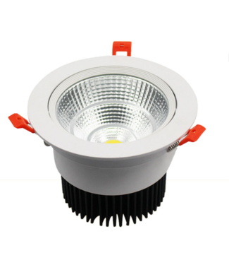 Inbouwspot grote diameter 40W LED design wit