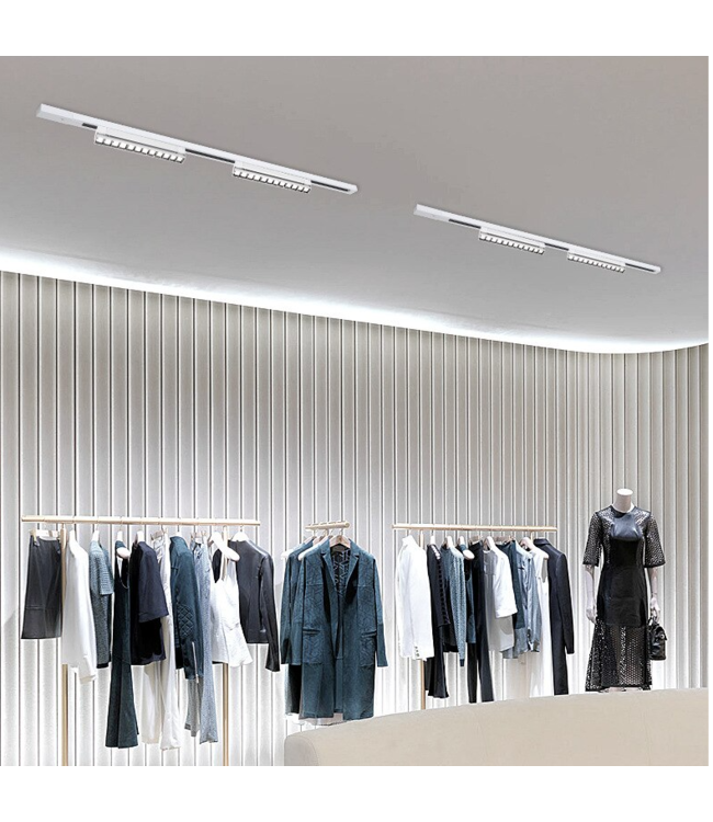 Lineaire railspot zwart of wit 20W 1-fasig