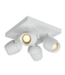 4 spots lamp plafond badkamer 4xGU10 wit of zwart IP44