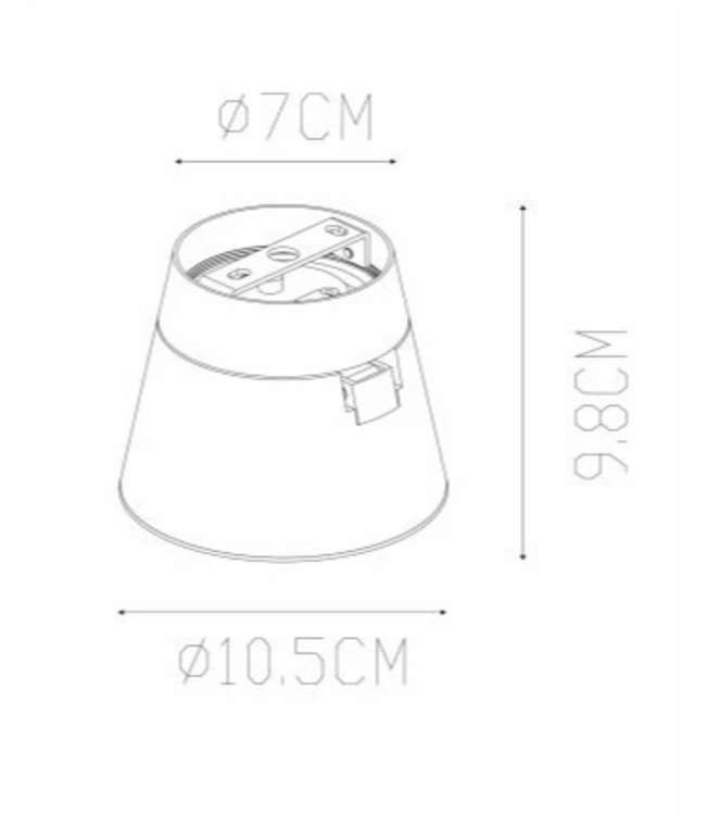 Opbouw spot wit of zwart 1xGU10 richtbaar