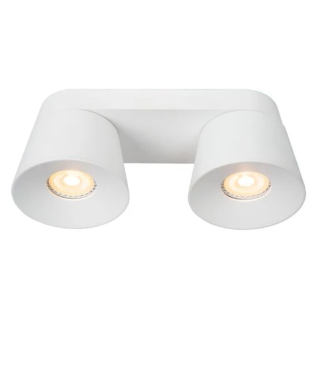 Plafonnier double noir ou blanc 2xGU10 orientable